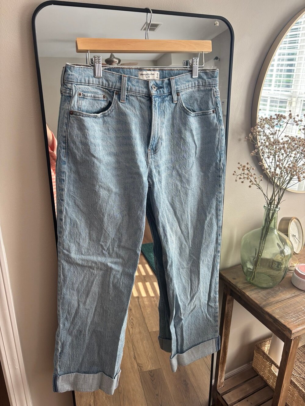 Abercombie low rise baggy jeans